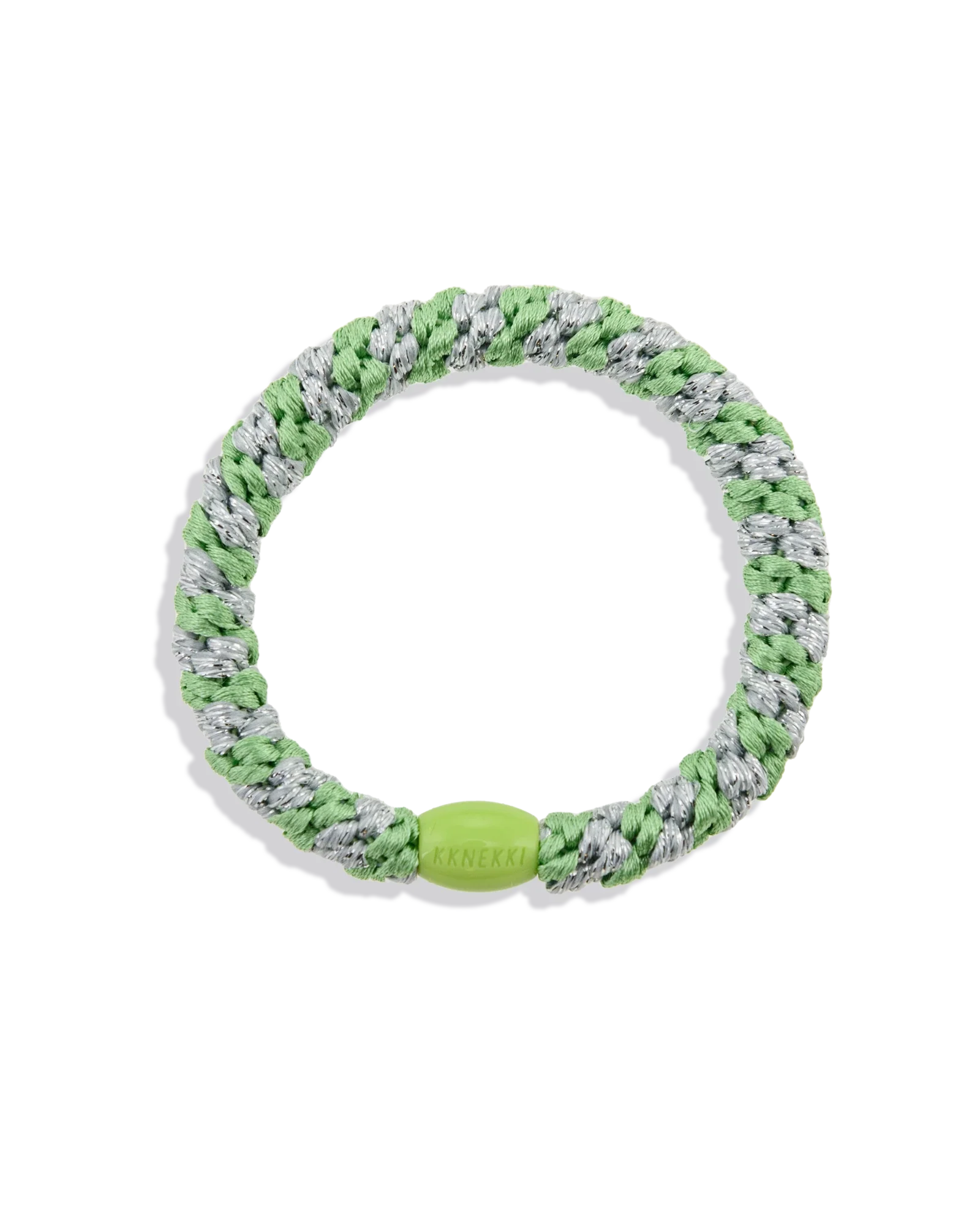 LIND GREEN SILVER GLITTER STRIPE