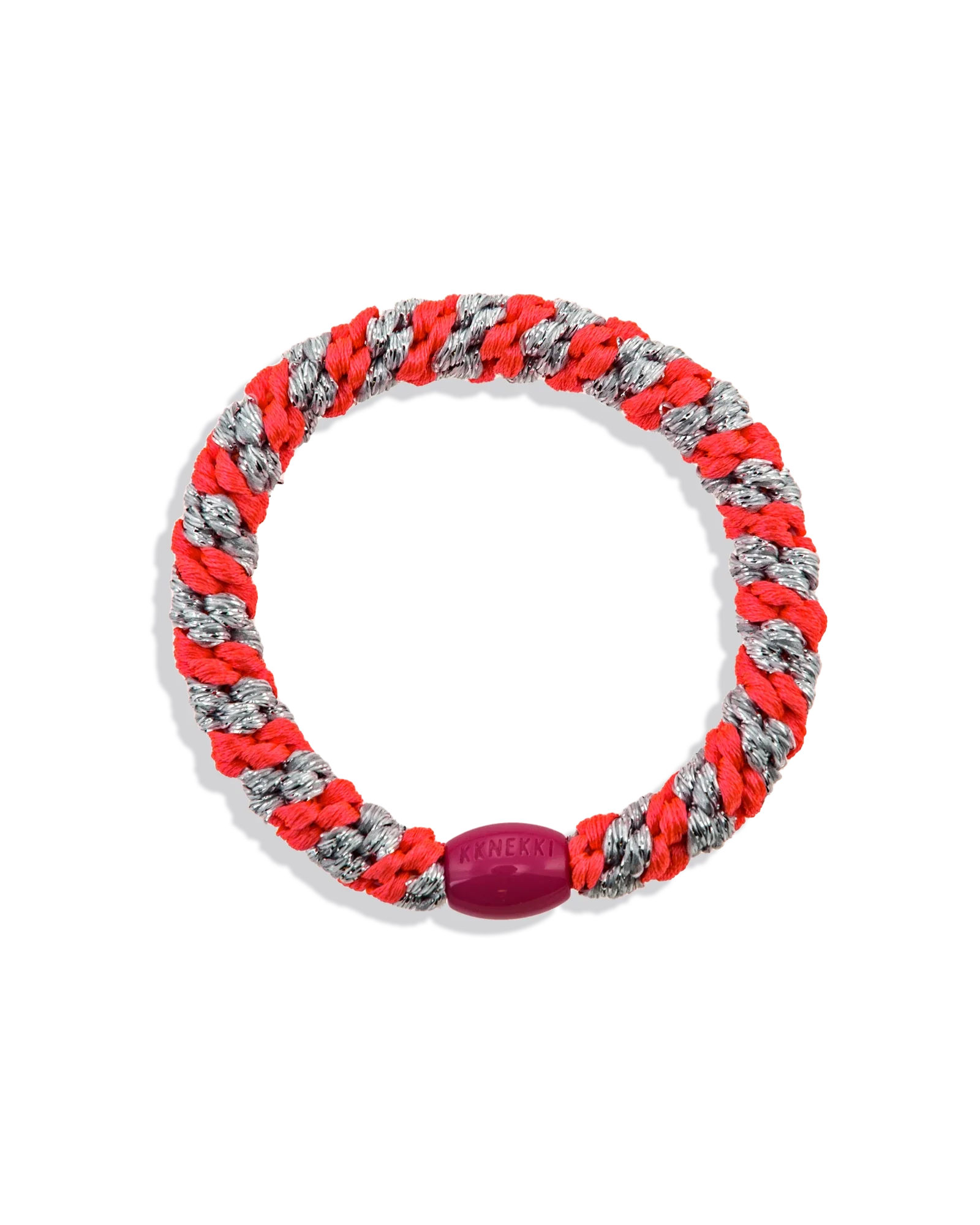 PINK NEON SILVER GLITTER STRIPE
