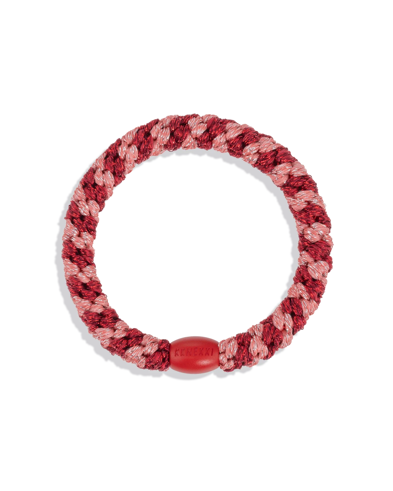 CORAL BORDEAUX GLITTER STRIPE