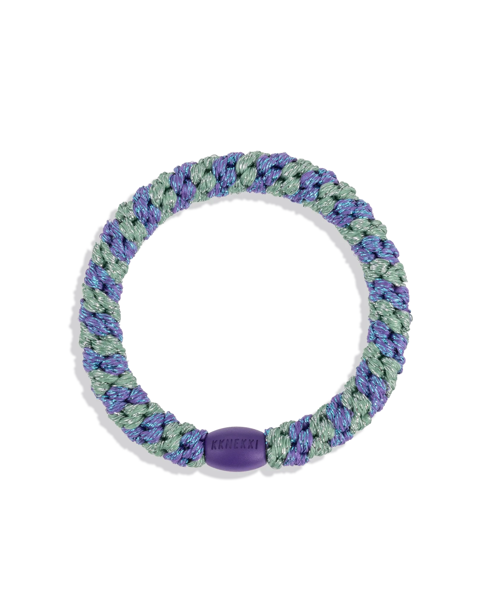 PURPLE GREEN GLITTER STRIPE