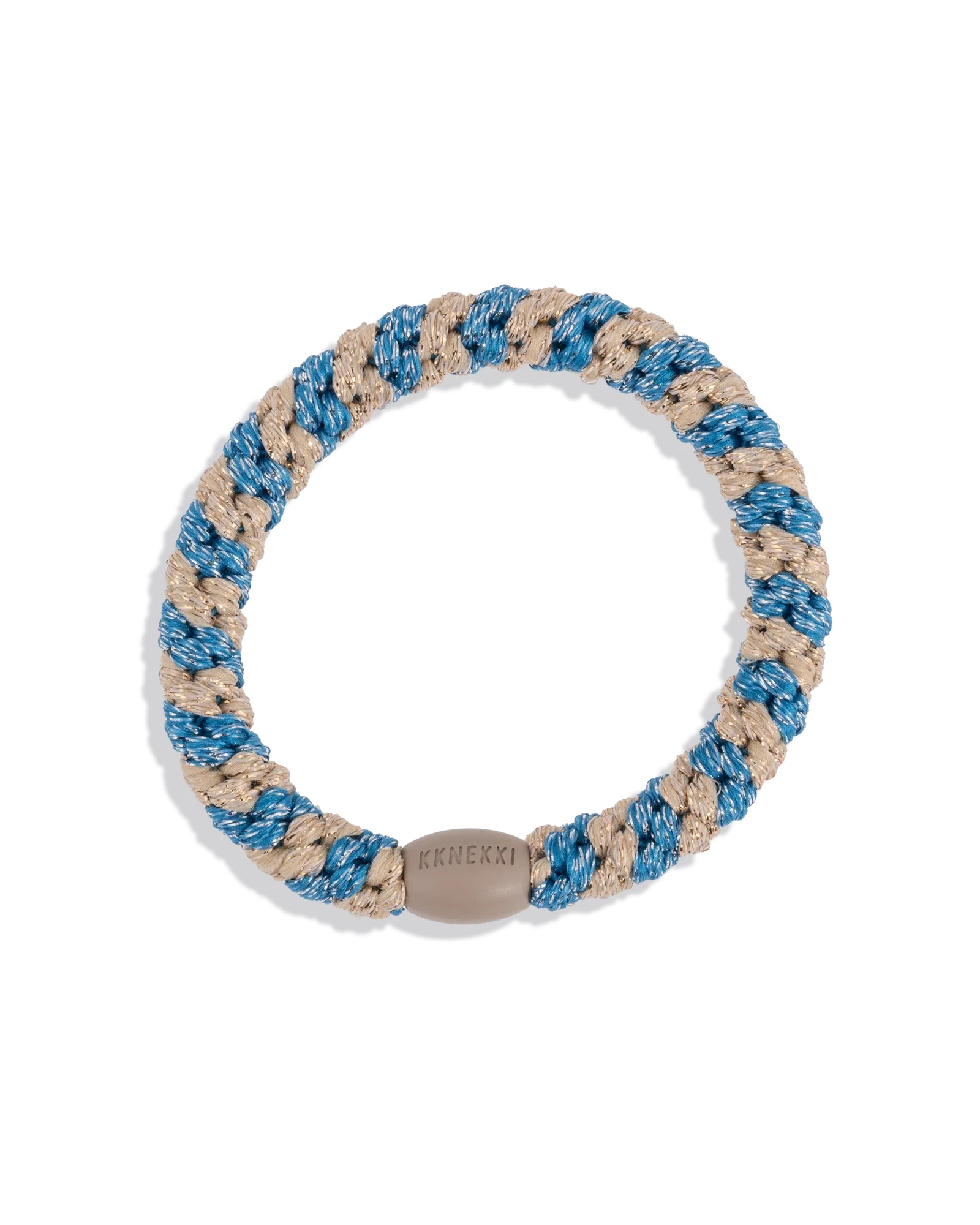 BLUE SILVER GLITTER STRIPE