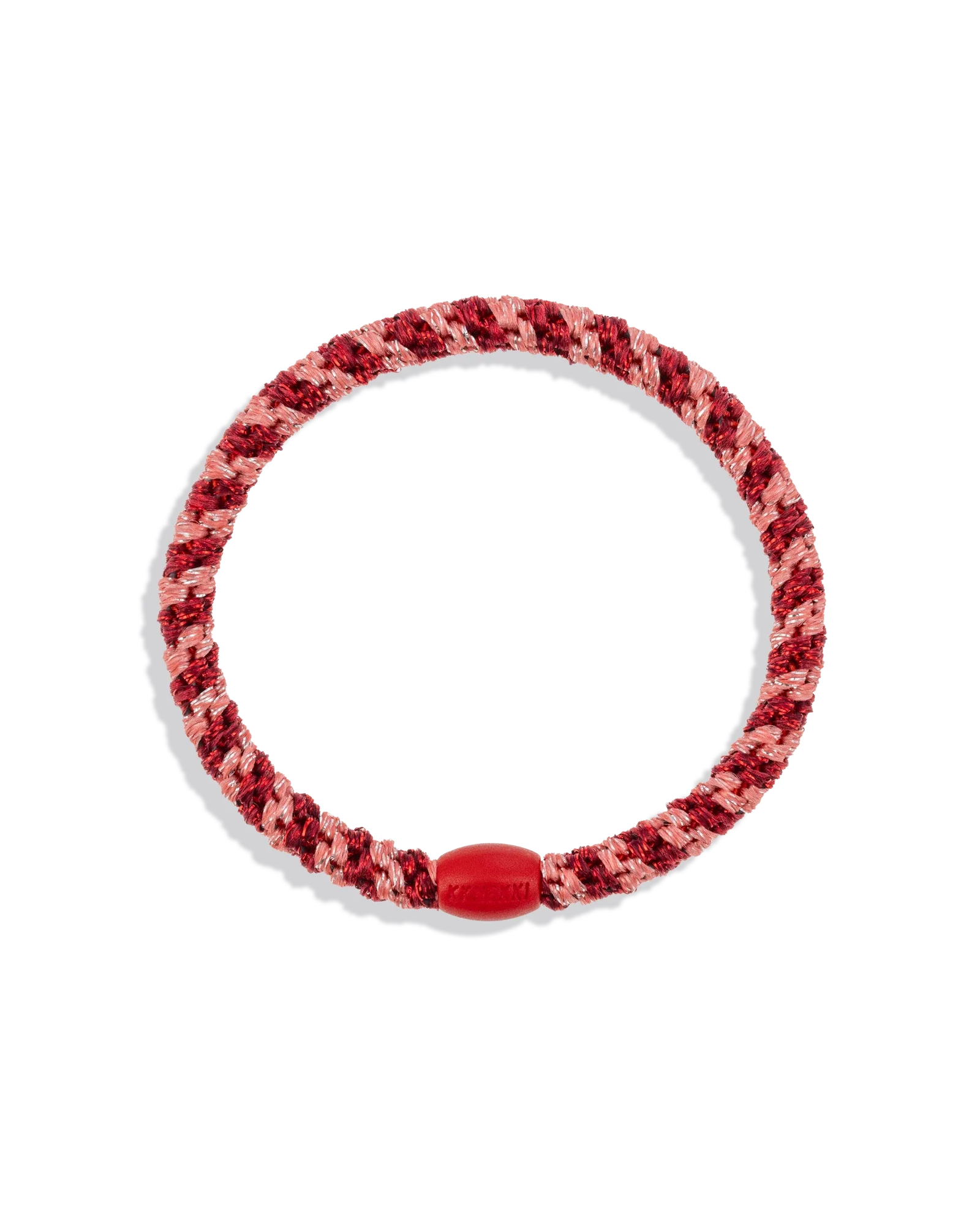 SLIM CORAL BORDEAUX GLITTER STRIPE