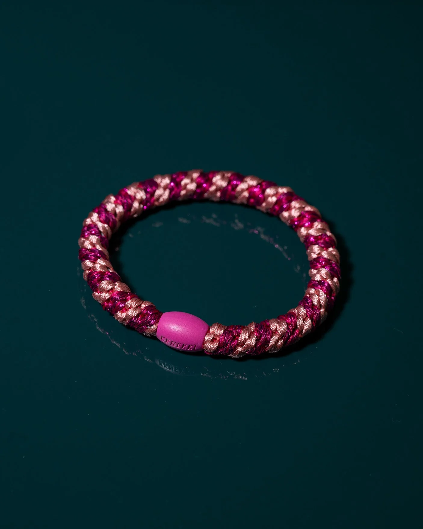 STRIPE FADED ROSE ELECTRIC PINK GLITTER - Image 2